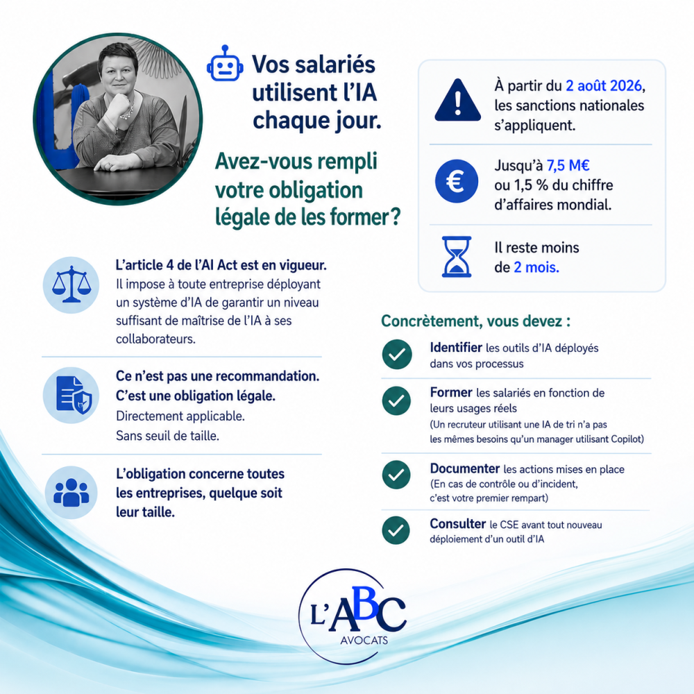 IA Act : l'obligation de former vos salariés à l'intelligence artificielle entre dans sa phase de sanctions